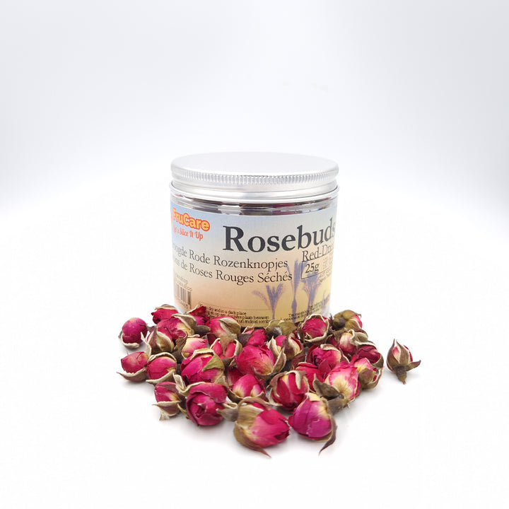 Dried Red Rosebuds