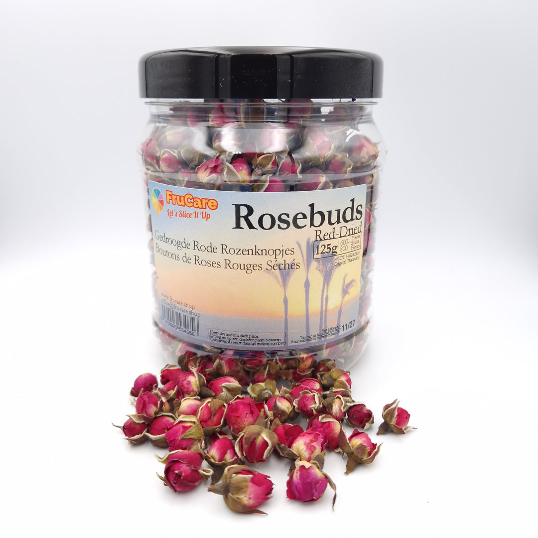 Dried Red Rosebuds
