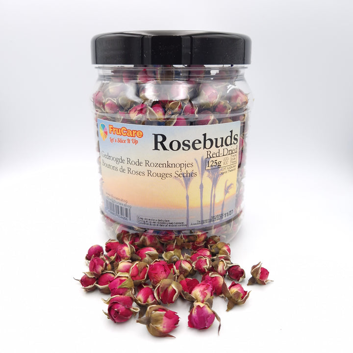 Dried Red Rosebuds