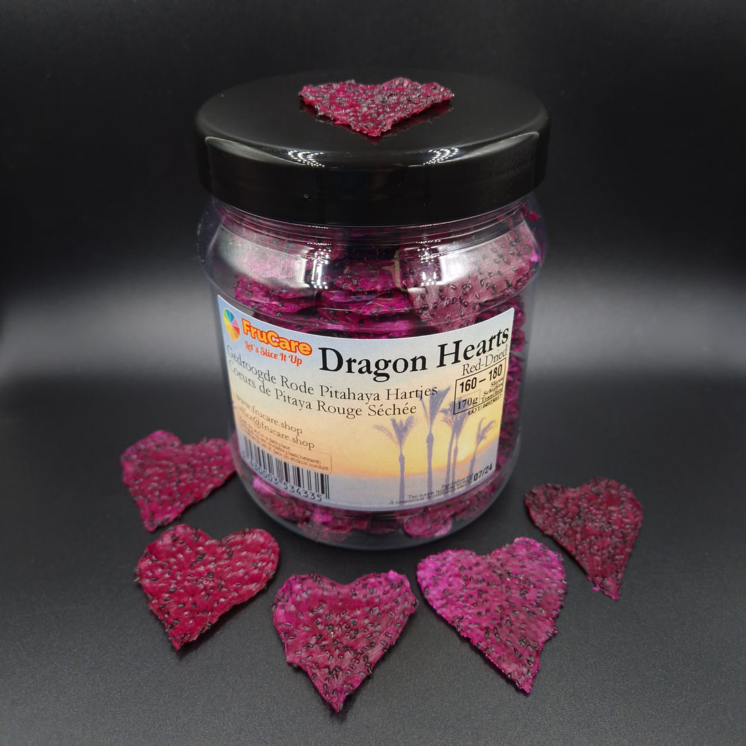 Dragon Hearts - Dried Red Pitahaya Hearts