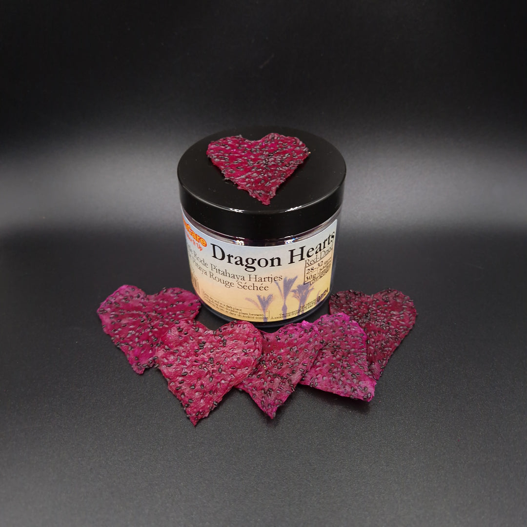 Dragon Hearts - Dried Red Pitahaya Hearts