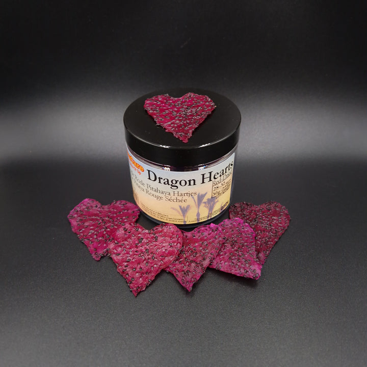 Dragon Hearts - Dried Red Pitahaya Hearts