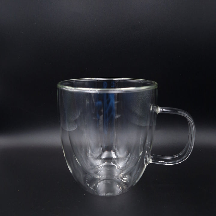 Double walled tea glasses with handle