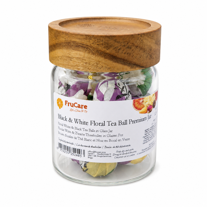 Dispersing White &amp; Black Tea Balls - Premium GLASS MIX