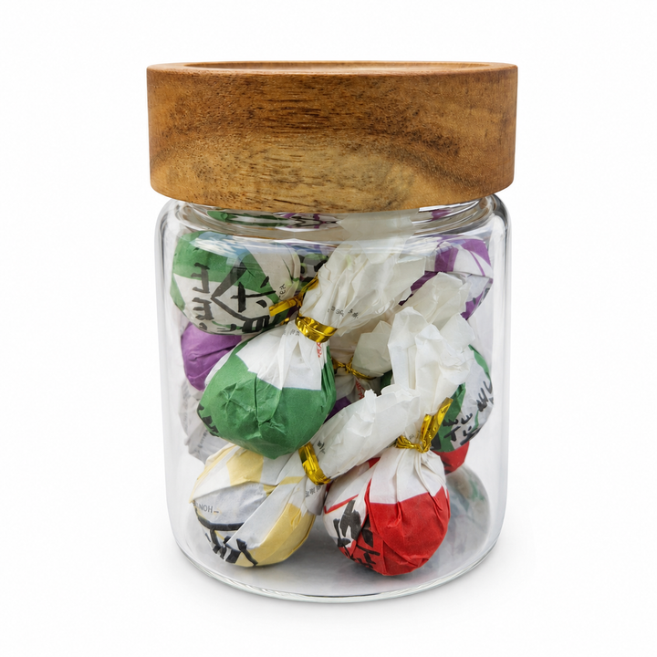 Dispersing White &amp; Black Tea Balls - Premium GLASS MIX